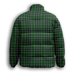ScotsTee Shop Scottish MacDonald Lord of the Isles Hunting Premium Tartan Collar Down Jacket Winter White Duck Down Plaid