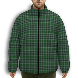 ScotsTee Shop Scottish MacDonald Lord of the Isles Hunting Premium Tartan Collar Down Jacket Winter White Duck Down Plaid