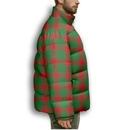 ScotsTee Shop Scottish Middleton Modern Premium Tartan Collar Down Jacket Winter White Duck Down Plaid