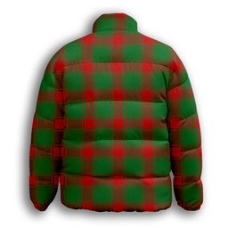 ScotsTee Shop Scottish Middleton Modern Premium Tartan Collar Down Jacket Winter White Duck Down Plaid