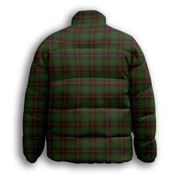 ScotsTee Shop Scottish McFie Hunting Premium Tartan Collar Down Jacket Winter White Duck Down Plaid