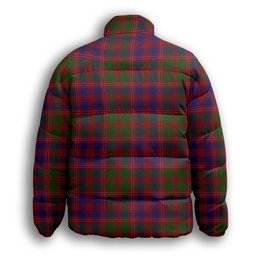 ScotsTee Shop Scottish MacColl Hunting Premium Tartan Collar Down Jacket Winter White Duck Down Plaid