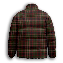 ScotsTee Shop Scottish Innes of Cowie Premium Tartan Collar Down Jacket Winter White Duck Down Plaid