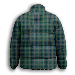 ScotsTee Shop Scottish Reid (Mill City) Ancient Premium Tartan Collar Down Jacket Winter White Duck Down Plaid