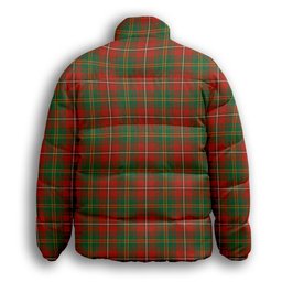 ScotsTee Shop Scottish Hay Ancient Premium Tartan Collar Down Jacket Winter White Duck Down Plaid