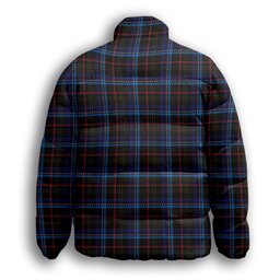 ScotsTee Shop Scottish Kennedy Irish Premium Tartan Collar Down Jacket Winter White Duck Down Plaid