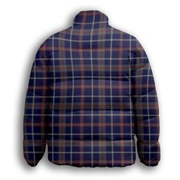 ScotsTee Shop Scottish Yamaha Marine Best In Class Premium Tartan Collar Down Jacket Winter White Duck Down Plaid