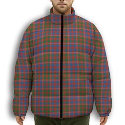 ScotsTee Shop Scottish MacColl Hunting Ancient Premium Tartan Collar Down Jacket Winter White Duck Down Plaid