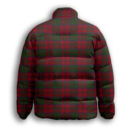 ScotsTee Shop Scottish MacKillop Premium Tartan Collar Down Jacket Winter White Duck Down Plaid