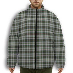 ScotsTee Shop Scottish Tailyour Dress 2 Premium Tartan Collar Down Jacket Winter White Duck Down Plaid