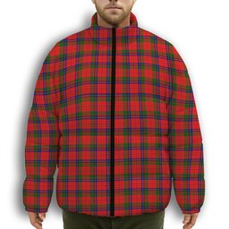 ScotsTee Shop Scottish McNeacail of Scorrybreac Premium Tartan Collar Down Jacket Winter White Duck Down Plaid