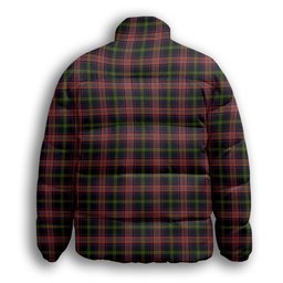 ScotsTee Shop Scottish Watson Kirby Premium Tartan Collar Down Jacket Winter White Duck Down Plaid