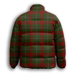 ScotsTee Shop Scottish Strange Premium Tartan Collar Down Jacket Winter White Duck Down Plaid