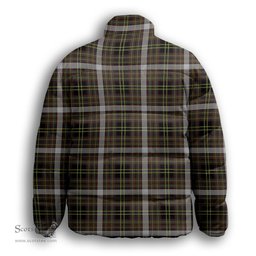 ScotsTee Shop Scottish Yule Lads, The Premium Tartan Collar Down Jacket Winter White Duck Down Plaid