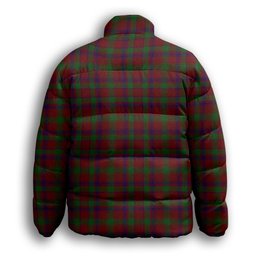 ScotsTee Shop Scottish MacDonald of Glengarry Full Dress Premium Tartan Collar Down Jacket Winter White Duck Down Plaid
