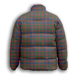 ScotsTee Shop Scottish McIntyre Ancient Premium Tartan Collar Down Jacket Winter White Duck Down Plaid