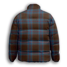ScotsTee Shop Scottish McGregor Hastie Premium Tartan Collar Down Jacket Winter White Duck Down Plaid