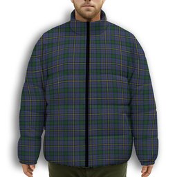 ScotsTee Shop Scottish Hope Vere 2 Premium Tartan Collar Down Jacket Winter White Duck Down Plaid