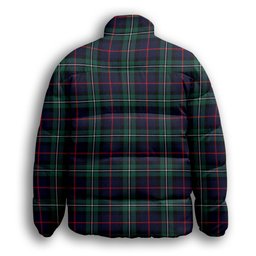 ScotsTee Shop Scottish McPhail Hunting Modern Premium Tartan Collar Down Jacket Winter White Duck Down Plaid