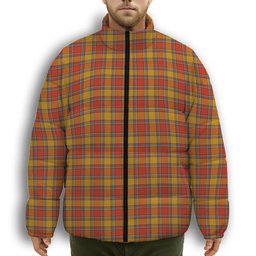 ScotsTee Shop Scottish Scrymgeour Ancient Premium Tartan Collar Down Jacket Winter White Duck Down Plaid
