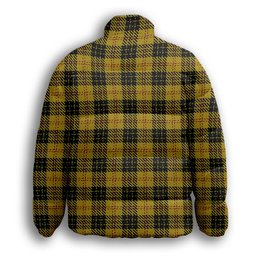 ScotsTee Shop Scottish MacLeod 1831 Premium Tartan Collar Down Jacket Winter White Duck Down Plaid