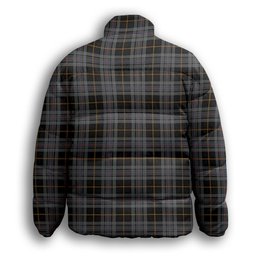 ScotsTee Shop Scottish Turnbull, Dress Bruce Premium Tartan Collar Down Jacket Winter White Duck Down Plaid