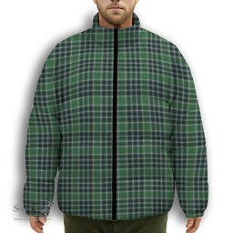 ScotsTee Shop Scottish MacDonald Lord of the Isles Hunting Modern Premium Tartan Collar Down Jacket Winter White Duck Down Plaid
