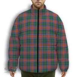 ScotsTee Shop Scottish Rattray of Lude Ancient Premium Tartan Collar Down Jacket Winter White Duck Down Plaid