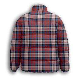ScotsTee Shop Scottish McDonald Dress Irish Ancient Premium Tartan Collar Down Jacket Winter White Duck Down Plaid