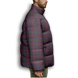 ScotsTee Shop Scottish Montgomrie or Montgomery of Eglinton Premium Tartan Collar Down Jacket Winter White Duck Down Plaid