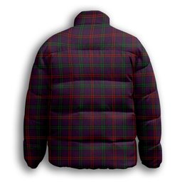 ScotsTee Shop Scottish Montgomrie or Montgomery of Eglinton Premium Tartan Collar Down Jacket Winter White Duck Down Plaid