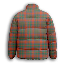 ScotsTee Shop Scottish MacKintosh Ancient Premium Tartan Collar Down Jacket Winter White Duck Down Plaid
