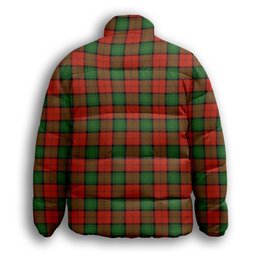 ScotsTee Shop Scottish Stewart of Atholl Ancient Premium Tartan Collar Down Jacket Winter White Duck Down Plaid
