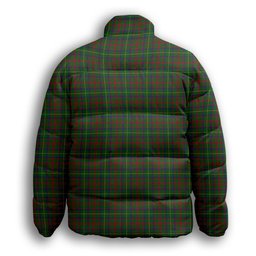 ScotsTee Shop Scottish MacKintosh Hunting Premium Tartan Collar Down Jacket Winter White Duck Down Plaid