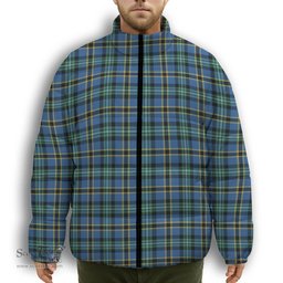 ScotsTee Shop Scottish Hope Ancient Premium Tartan Collar Down Jacket Winter White Duck Down Plaid