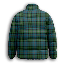 ScotsTee Shop Scottish McPhail Hunting Ancient Premium Tartan Collar Down Jacket Winter White Duck Down Plaid
