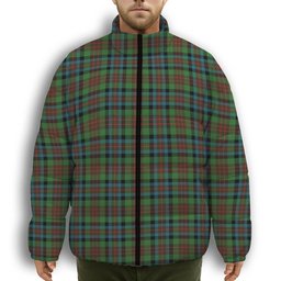 ScotsTee Shop Scottish McDuff Hunting Ancient Premium Tartan Collar Down Jacket Winter White Duck Down Plaid