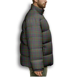 ScotsTee Shop Scottish McDuff Hunting Premium Tartan Collar Down Jacket Winter White Duck Down Plaid