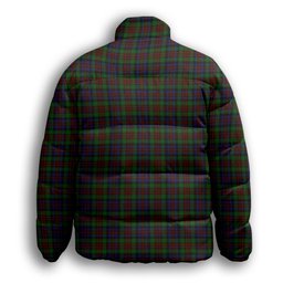 ScotsTee Shop Scottish McDuff Hunting Premium Tartan Collar Down Jacket Winter White Duck Down Plaid