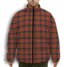 ScotsTee Shop Scottish McNachten 1831 Premium Tartan Collar Down Jacket Winter White Duck Down Plaid