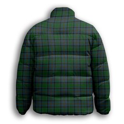 ScotsTee Shop Scottish Hope Vere Premium Tartan Collar Down Jacket Winter White Duck Down Plaid