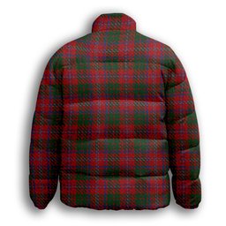 ScotsTee Shop Scottish MacQuarrie 4 Premium Tartan Collar Down Jacket Winter White Duck Down Plaid