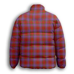 ScotsTee Shop Scottish Mair Ancient Premium Tartan Collar Down Jacket Winter White Duck Down Plaid