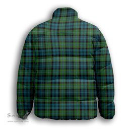 ScotsTee Shop Scottish Semple Ancient Premium Tartan Collar Down Jacket Winter White Duck Down Plaid