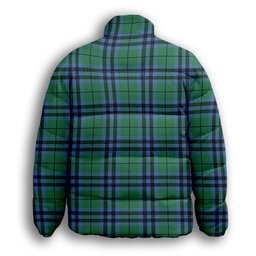 ScotsTee Shop Scottish Marshall Ancient Premium Tartan Collar Down Jacket Winter White Duck Down Plaid