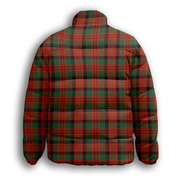 ScotsTee Shop Scottish McNicol Ancient Premium Tartan Collar Down Jacket Winter White Duck Down Plaid