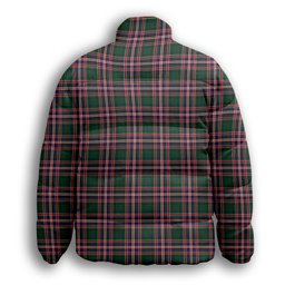 ScotsTee Shop Scottish McFarlane Hunting Modern Premium Tartan Collar Down Jacket Winter White Duck Down Plaid