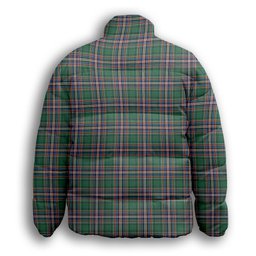 ScotsTee Shop Scottish McFarlane Hunting Ancient Premium Tartan Collar Down Jacket Winter White Duck Down Plaid