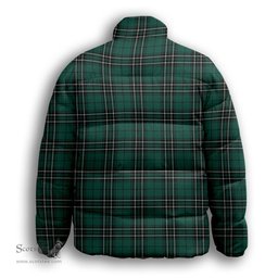 ScotsTee Shop Scottish McLean of Duart Hunting Modern Premium Tartan Collar Down Jacket Winter White Duck Down Plaid
