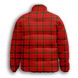 ScotsTee Shop Scottish MacDonnell of Keppoch Modern SC Premium Tartan Collar Down Jacket Winter White Duck Down Plaid